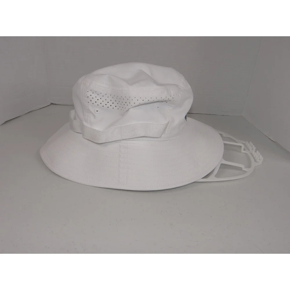 Adidas Aeroready White Boonie Sun Hat Adjustable Chin Strap Mens OSFM 3552